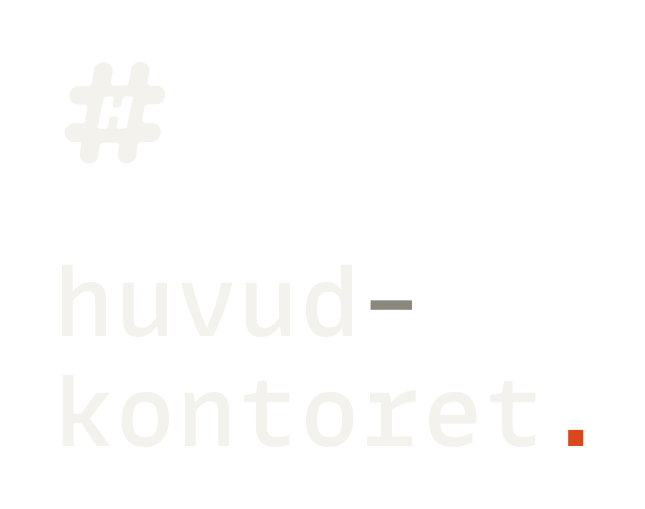 Monumental lockup: sigillet över den radbrutna ordbilden, i Papper på Bläck